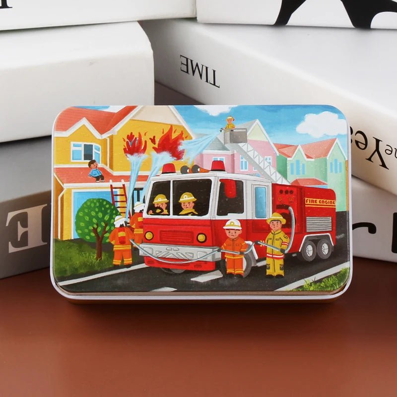 Colorful 60-Piece Wooden Puzzle for Kids - Educational Animal & Vehicle Jigsaw 31