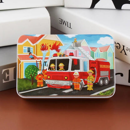 Colorful 60-Piece Wooden Puzzle for Kids - Educational Animal & Vehicle Jigsaw 31