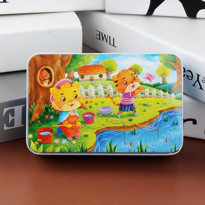 Colorful 60-Piece Wooden Puzzle for Kids - Educational Animal & Vehicle Jigsaw 7