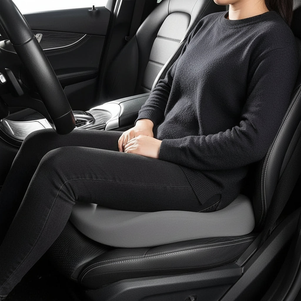ComfortBoost - Memory Foam Car Heightening Seat Pad for Enhanced Driving Comfort 2
