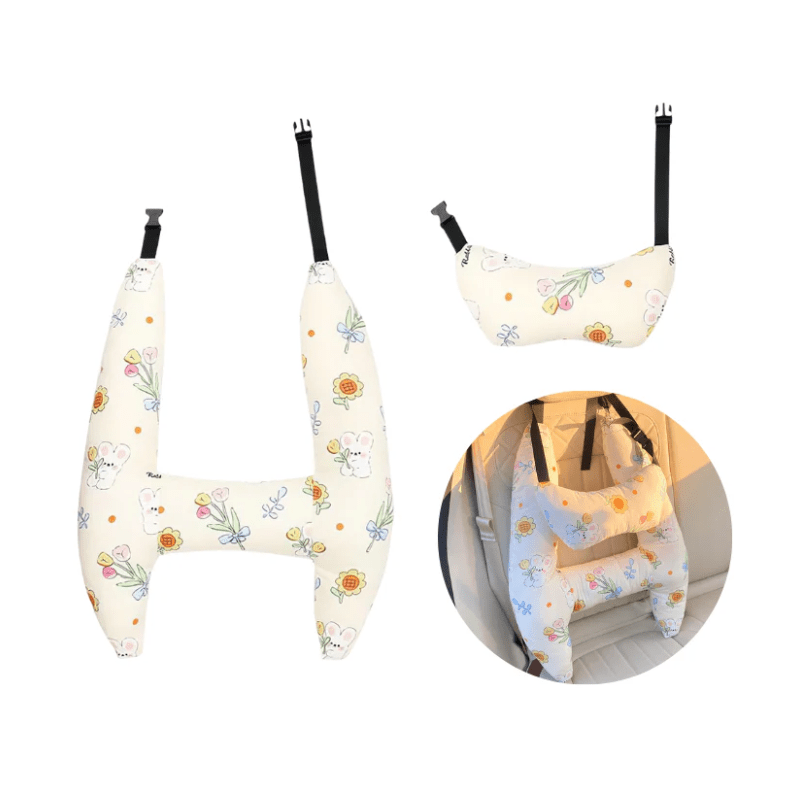 ComfortCushion - Ergonomic Car Pillow for Kids with Fun Designs & Soft Material 1