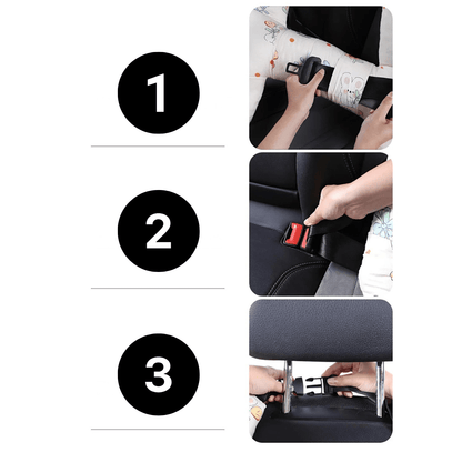 ComfortCushion - Ergonomic Car Pillow for Kids with Fun Designs & Soft Material 2