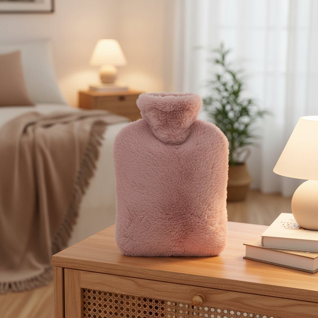 ComfortEase - 2L Hot Water Bottle With Soft Cover for Pain Relief and Comfort 0