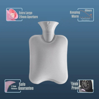 ComfortEase - 2L Hot Water Bottle With Soft Cover for Pain Relief and Comfort 3
