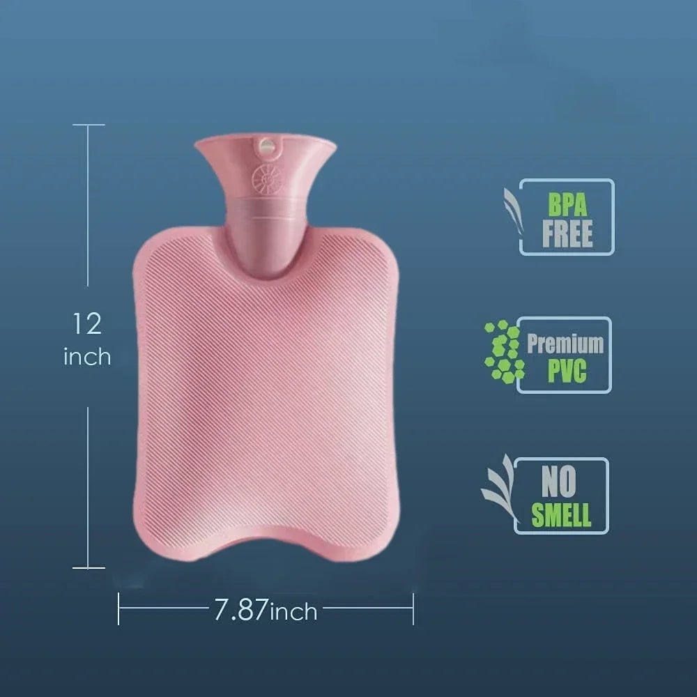 ComfortEase - 2L Hot Water Bottle With Soft Cover for Pain Relief and Comfort 4