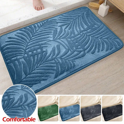 ComfortHome - Absorbent Non-Slip Memory Foam Bath Mat for Bathroom & Living Room 0