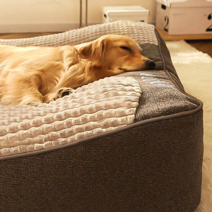 ComfortNest Large Scratch-Resistant Dog Bed with Orthopedic Spine Support 3