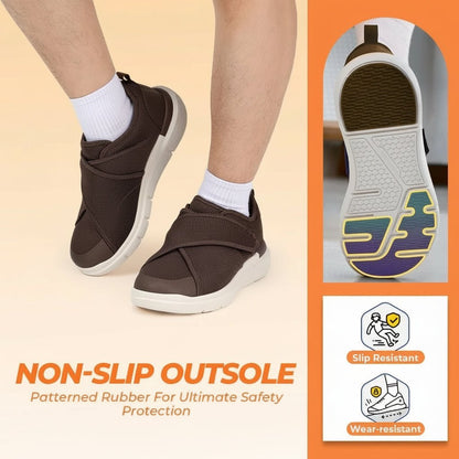 ComfortWalk Extra Wide Slip-On Shoes for Diabetic Foot Care with Adjustable Fit 3