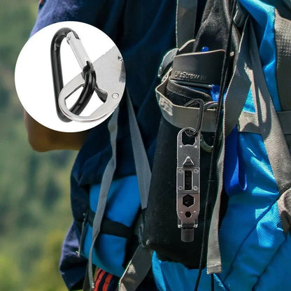 Compact EDC Mini Screwdriver Tool with Keychain, LED Light & Bottle Opener 1