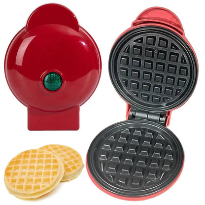 Compact Mini Waffle Maker - Quick Heating Waffle Iron Cooker for Easy Breakfasts 2