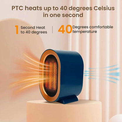 Compact Portable Electric Space Heater - Energy Efficient Ceramic Fan Heater 8
