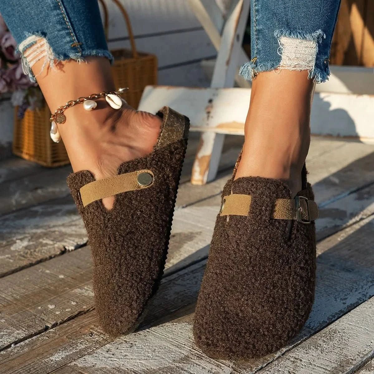 Contrortluxe - Luxury sheepskin woollen shoes for ultimate winter comfort 8