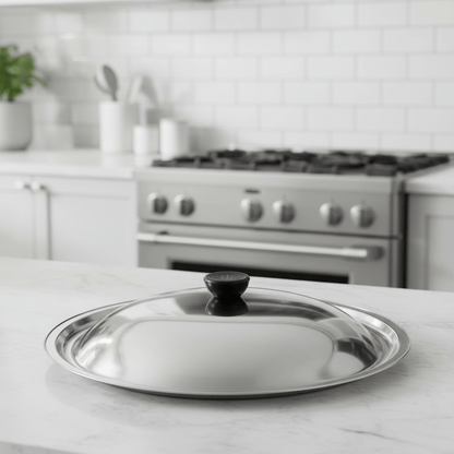 CookShield – Universal Stainless Steel Lid for Pans & Woks 0