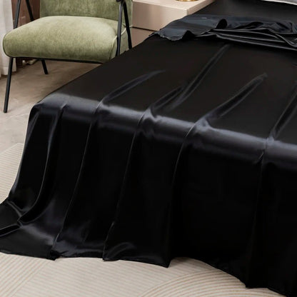 Cooling Satin Bed Sheet Set - Breathable Soft Sheets with Pillowcases, Multiple Sizes 1