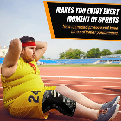 Copper Knee Brace with Patella Gel Pad & Side Stabilizers for Pain Relief 5