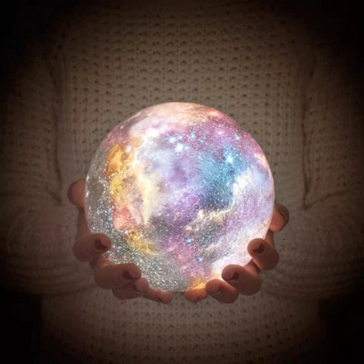 CosmoShine – Multicolor Moon Night Light with Remote Control 5