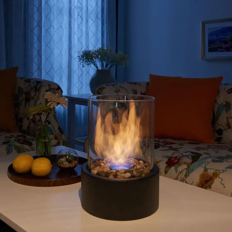CosyFlame - Modern table fireplace with real flames & smokeless bioethanol firing 3
