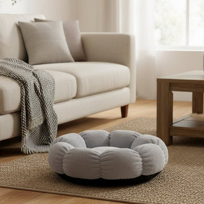 CozyCat Deep Sleep Flower Shape Cat Bed - Premium Rabbit Fleece Cat Bedding 3