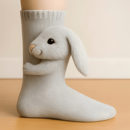 CozyCuddles Unisex Winter House Socks with 3D Animal Motif & Non-Slip Sole 6