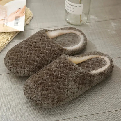 CozyFluff Unisex Soft Anti-Slip Indoor Slippers for Autumn & Winter Comfort 6