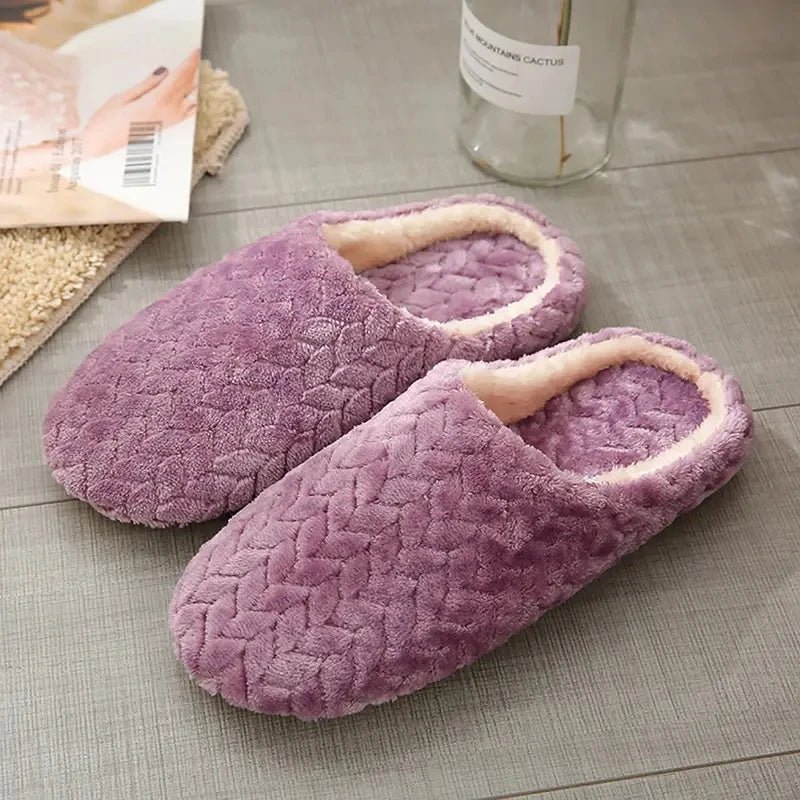 CozyFluff Unisex Soft Anti-Slip Indoor Slippers for Autumn & Winter Comfort 8