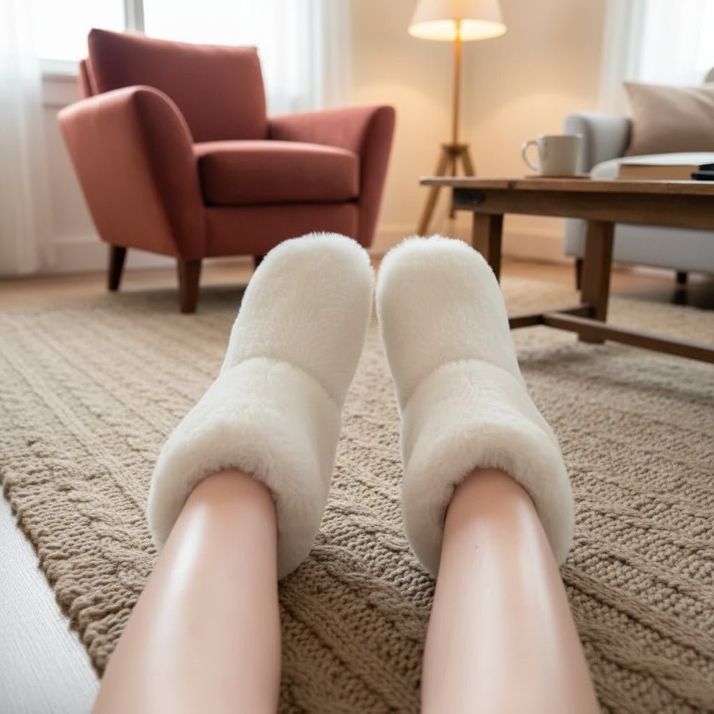 CozyFur - Plush Indoor Winter Slippers for Men and Women, Soft Durable Sole 4
