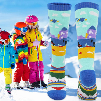 CozyKids - Thermal Skiing Socks for Children - Thick, Moisture-Wicking Warmth 0