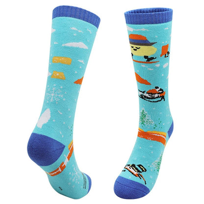 CozyKids - Thermal Skiing Socks for Children - Thick, Moisture-Wicking Warmth 1