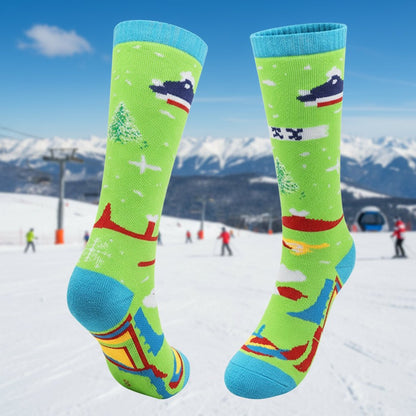 CozyKids - Thermal Skiing Socks for Children - Thick, Moisture-Wicking Warmth 4