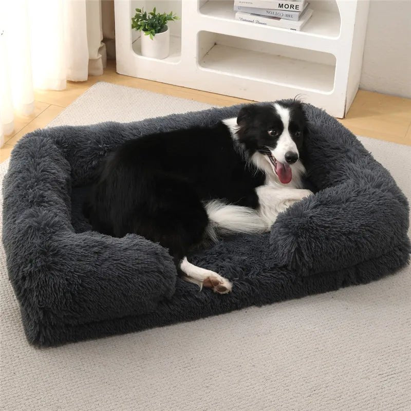 CozyNest Memory Foam Dog Bed Sofa Lounger for Small & Large Pets, Plush Support 0