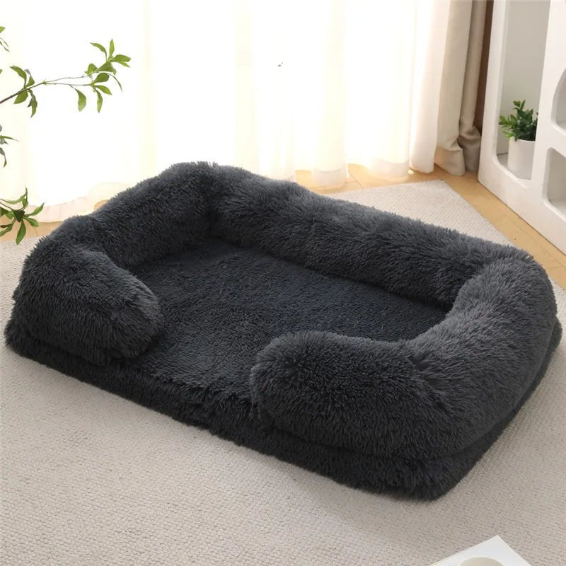 CozyNest Memory Foam Dog Bed Sofa Lounger for Small & Large Pets, Plush Support 18
