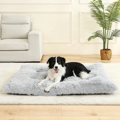 CozyNest Plush Dog Bed & Cat Mat - Soft, Durable, Easy to Clean 0