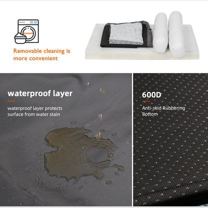 CozyPaws L-Shape Memory Foam Dog Bed for Extra Large Dogs - Waterproof & Non-Slip 5