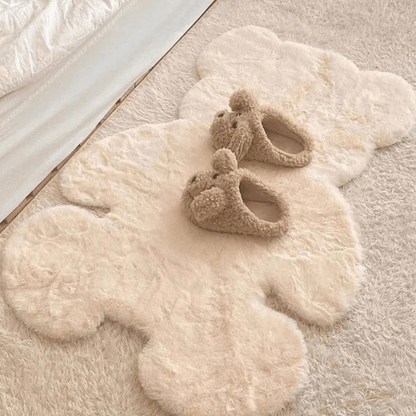 Cozy Bear Rug - Plush Cartoon Floor Mat for Bedroom Comfort, 45 x 60 cm 1