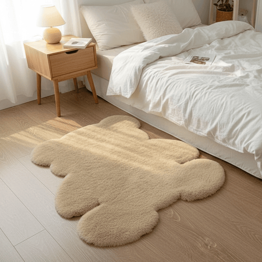 Cozy Bear Rug - Plush Cartoon Floor Mat for Bedroom Comfort, 45 x 60 cm 4