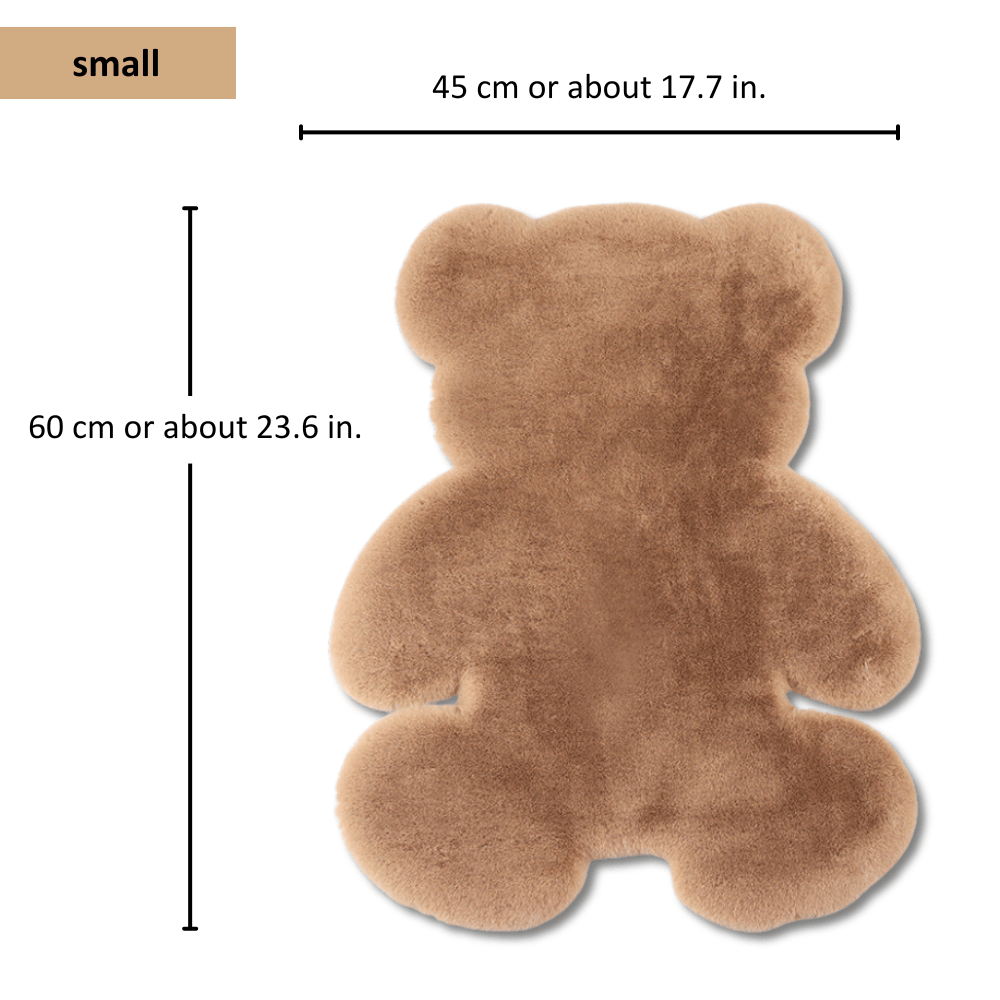 Cozy Bear Rug - Plush Cartoon Floor Mat for Bedroom Comfort, 45 x 60 cm 8
