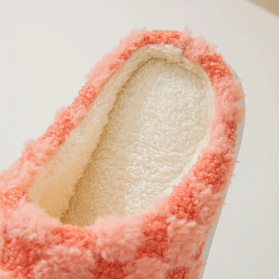 Cozy Couple's Cotton Slippers - Non-Slip Thick Sole Indoor Footwear for Warmth 5