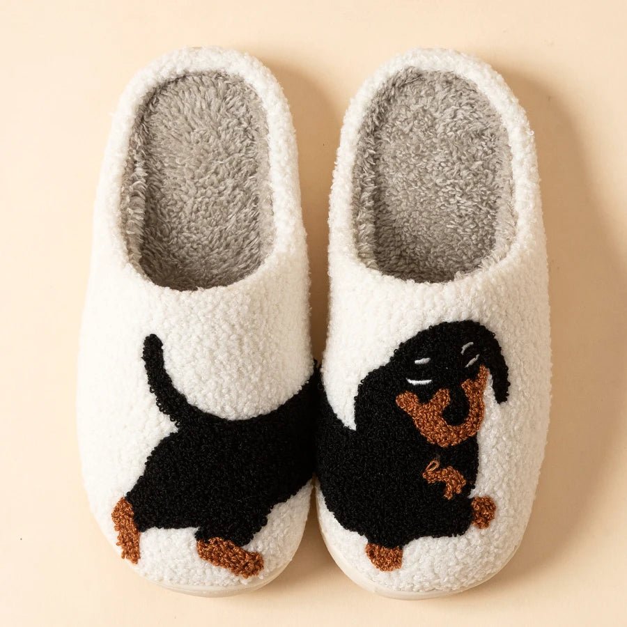 Cozy Dachshund Dog Women Slippers - Lightweight Indoor Winter Footwear 0