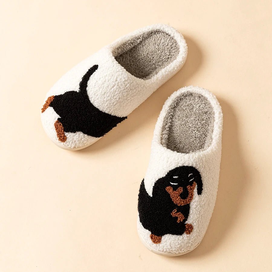 Cozy Dachshund Dog Women Slippers - Lightweight Indoor Winter Footwear 2