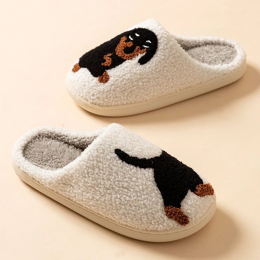Cozy Dachshund Dog Women Slippers - Lightweight Indoor Winter Footwear 4