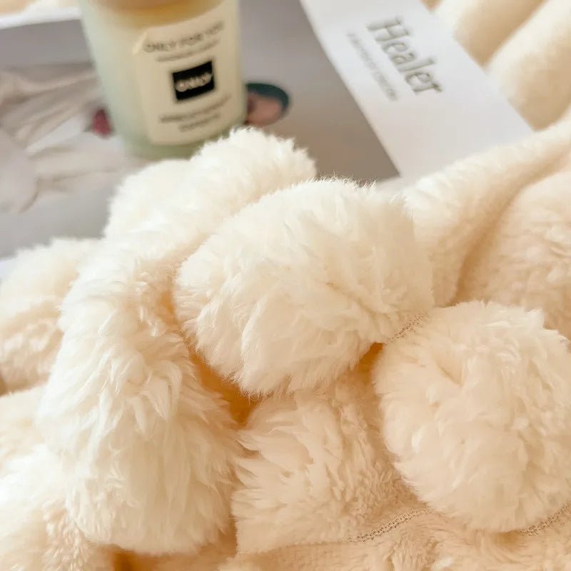 Cozy Faux Rabbit Fur Throw Blanket - Soft Warm Blanket for Couch & Bed 4