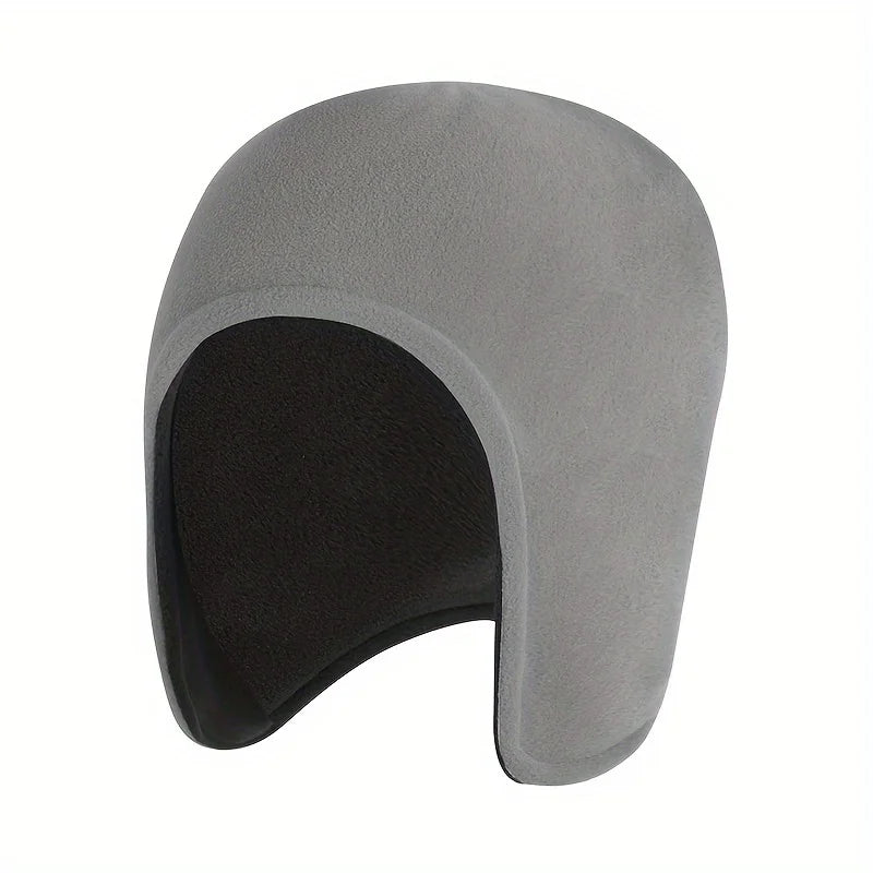 Cozy Fleece Double-Layer Beanie Hat - Warm Ear Cover for Outdoor Cycling 3