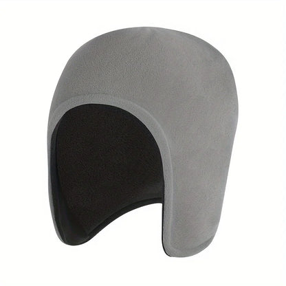 Cozy Fleece Double-Layer Beanie Hat - Warm Ear Cover for Outdoor Cycling 3