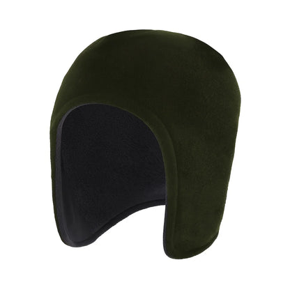 Cozy Fleece Double-Layer Beanie Hat - Warm Ear Cover for Outdoor Cycling 4