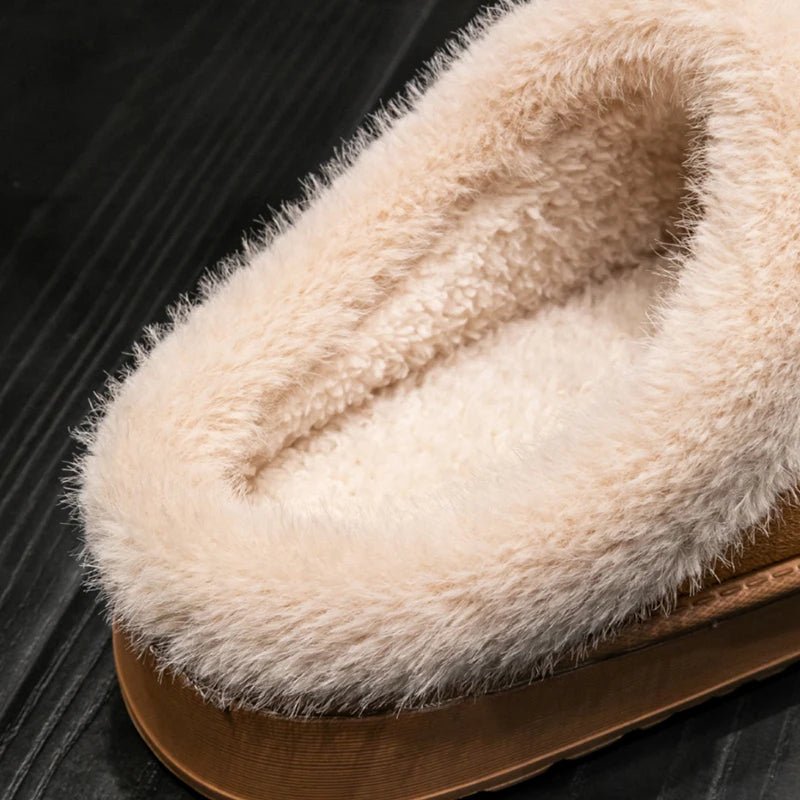 Cozy Fluffy Slippers - Thick Sole Anti-Slip Indoor Footwear for Winter Comfort 5