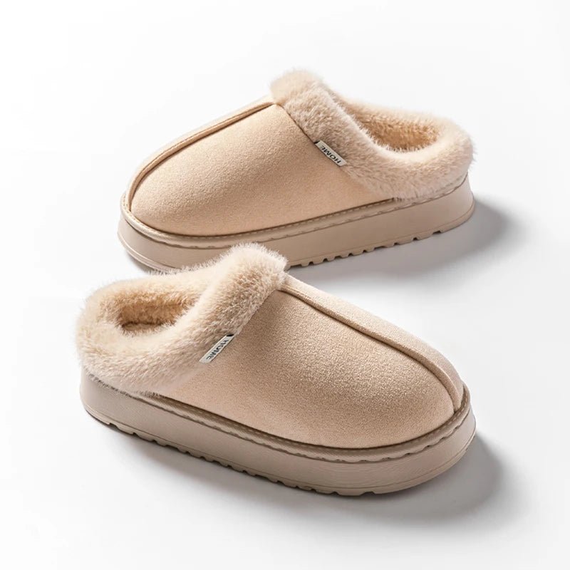 Cozy Fluffy Slippers - Thick Sole Anti-Slip Indoor Footwear for Winter Comfort 6