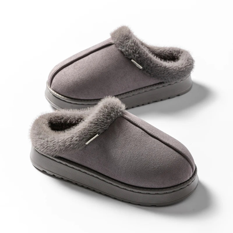 Cozy Fluffy Slippers - Thick Sole Anti-Slip Indoor Footwear for Winter Comfort 8