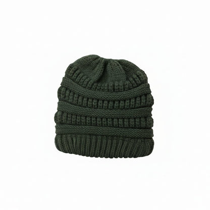 Cozy Knit Beanie - Women's Slouchy Winter Wool Crochet Hat for Outdoor Style 4