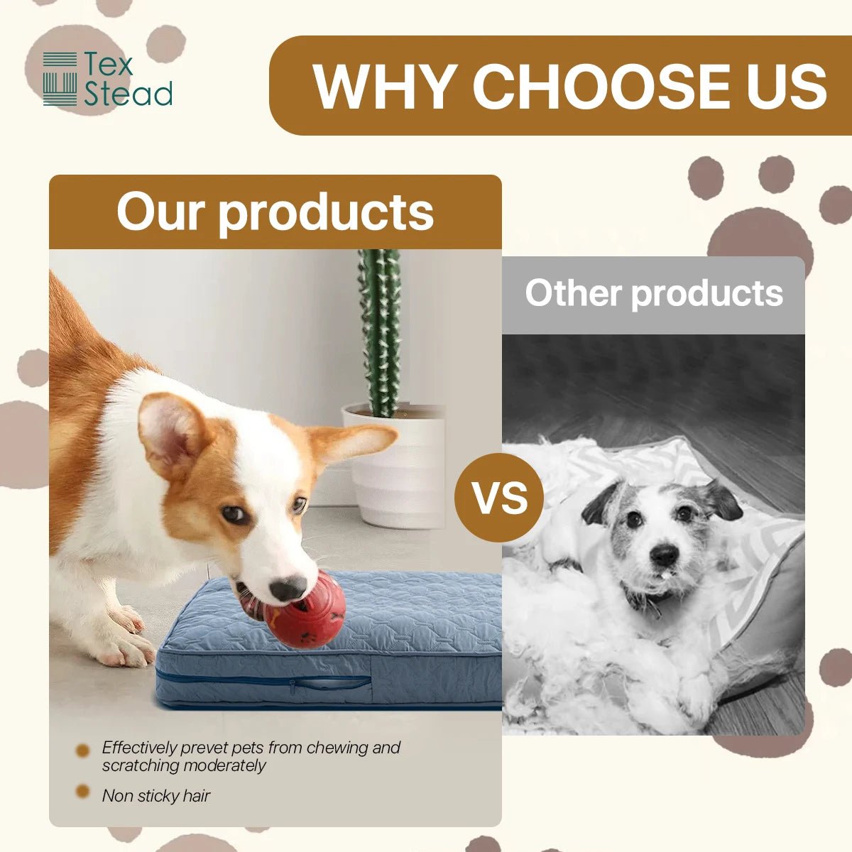 Cozy Orthopedic Dog Bed Cover for Large Dogs - Washable, Waterproof & Soft 2