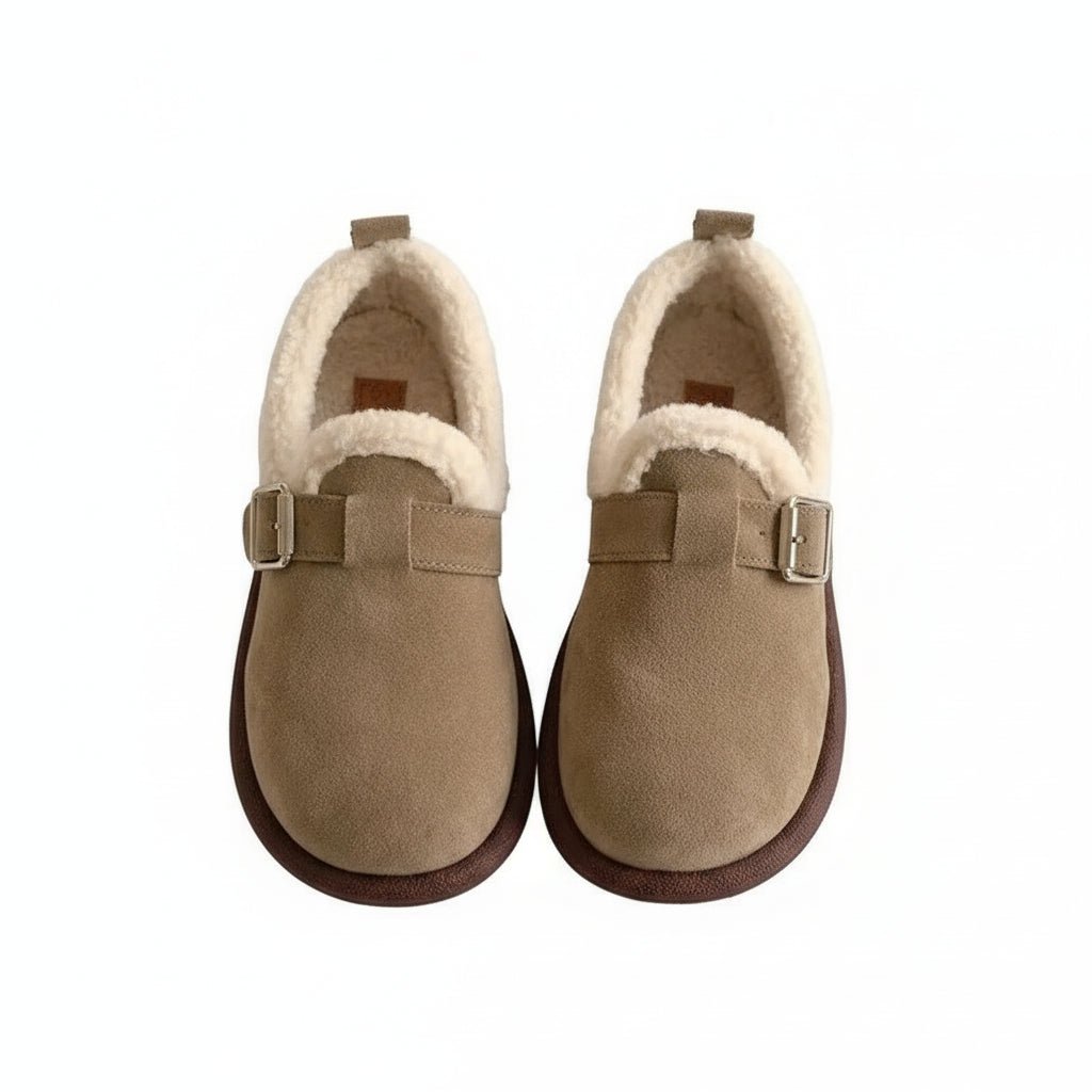 Cozy Retro Slip-On Sneakers with Fleece Lining for All-Day Comfort 6